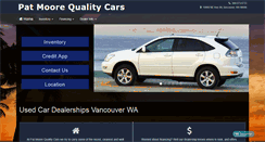 Desktop Screenshot of patmoorequalitycars.com